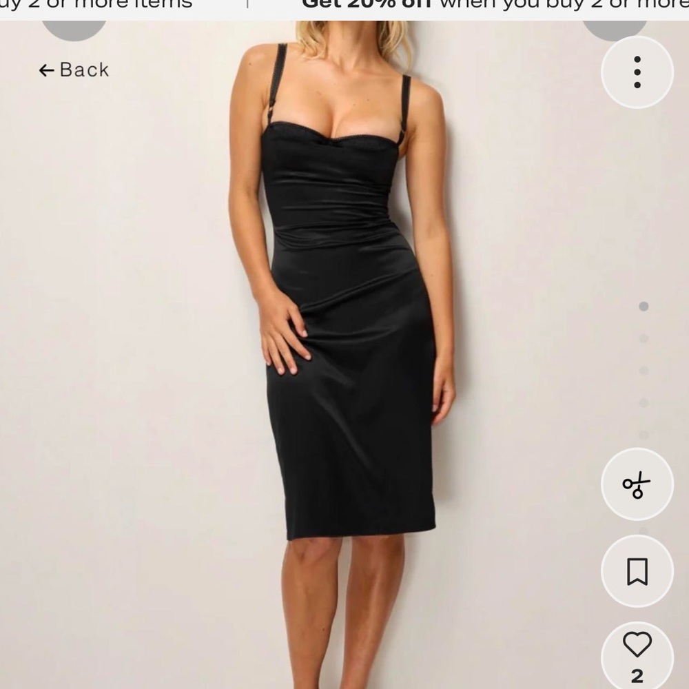 Elegant Black Midi Dress